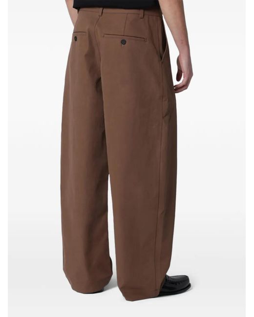 Studio Nicholson Brown Bosworth Wide-Leg Trousers for men