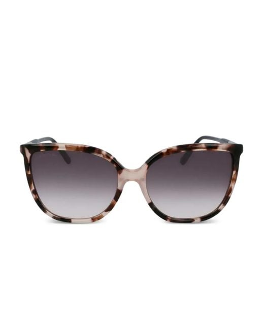 Gafas de sol con montura cat eye Lacoste de color Brown