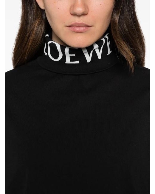 Top Con Logo Estampado Loewe de color Black