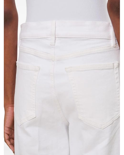 FRAME Le Slim Palazzo Jeans White