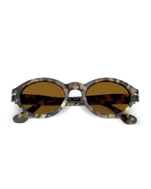 Persol Natural Round-Frame Sunglasses