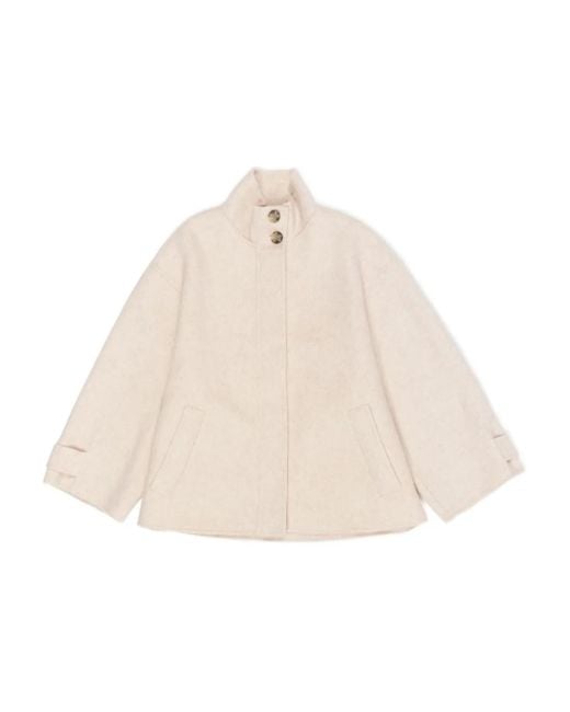 Bimba Y Lola ハイネック ジャケット Natural