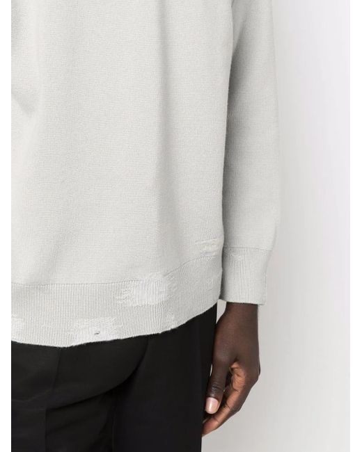 Barrie Gray Crew Neck Sweatshirt for men