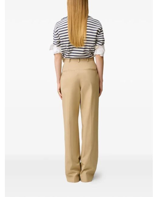 Claudie Pierlot Natural Straight Trousers