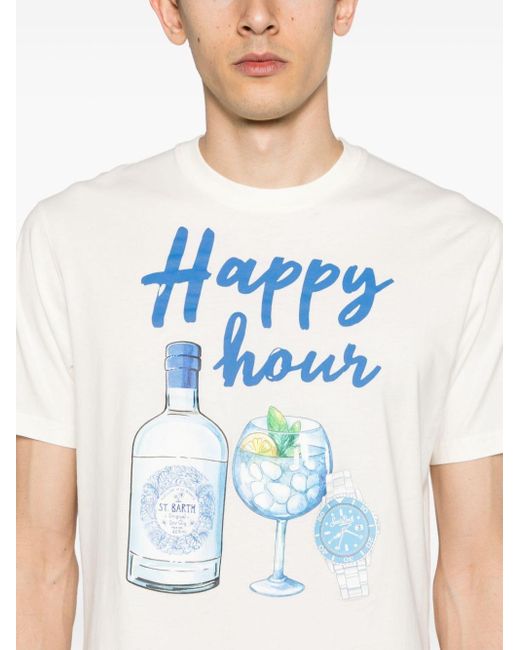 メンズ Mc2 Saint Barth Happy Hour Tシャツ Blue
