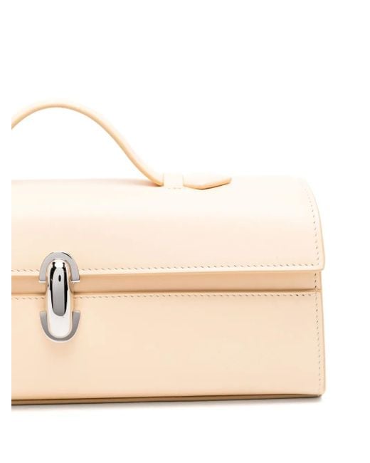 Bolso shopper Slim Symmetry SAVETTE de color Natural