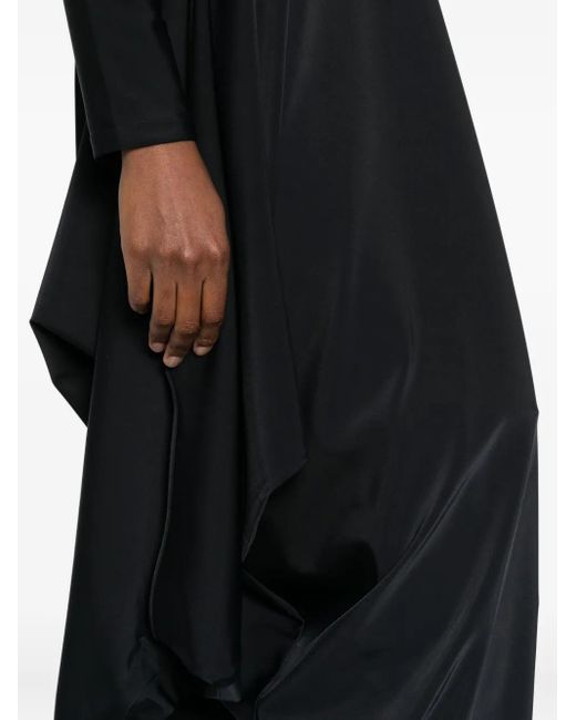 ALAINPAUL Asymmetrische Jurk in het Black