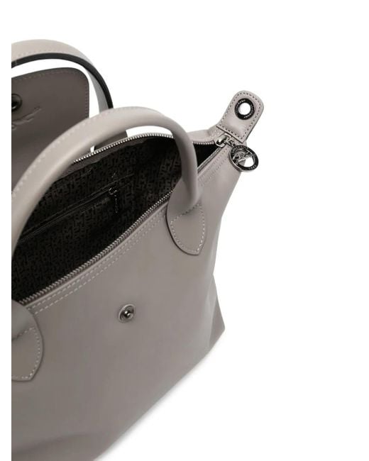 Longchamp Le Pliage Tas Met Logoband in het Gray