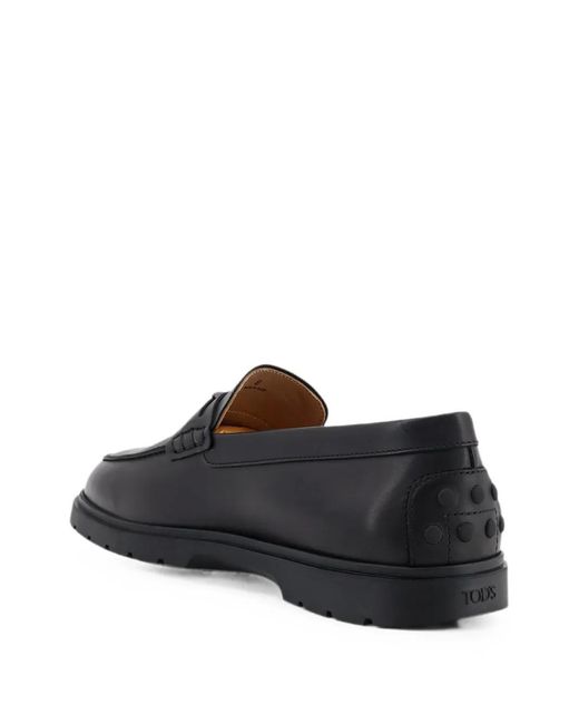 Tod's Black T Timeless Gomma Loafers for men