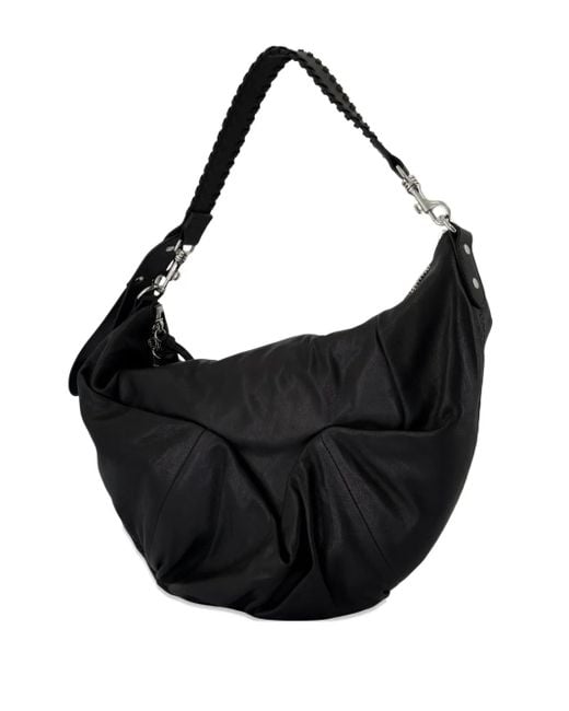 Vivienne Westwood Black Medium Agnes Shoulder Bag