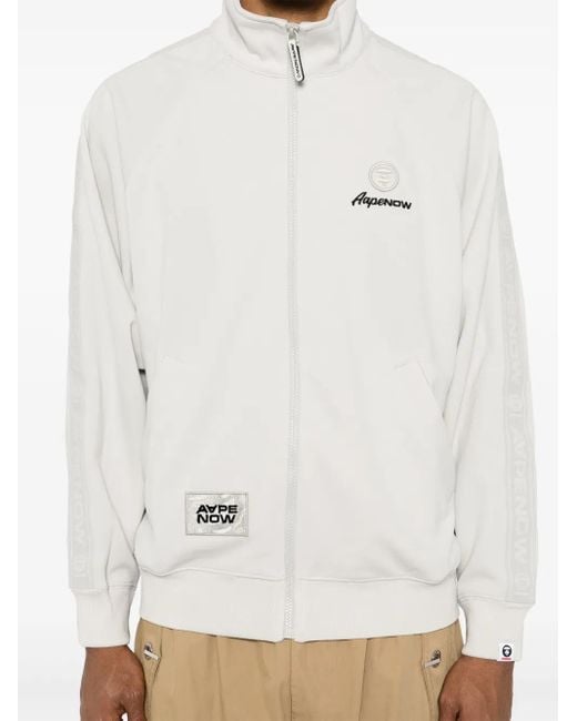 Aape By A Bathing Ape Apenow Sportjacke Mit Moonface-Logo in White für Herren