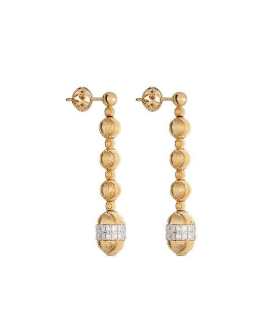 Officina Bernardi Metallic 18Kt Empire Diamond Earrings