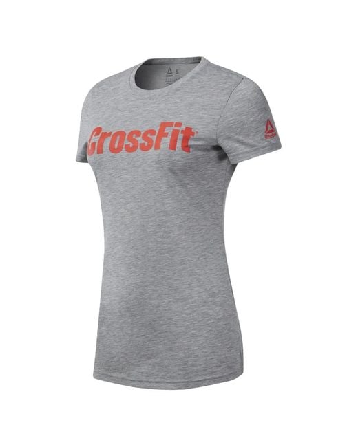 Reebok Gray Crossfit Fef Speedwick T-Shirt