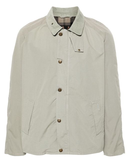 Barbour Tracker Cotton Shirt Jacket in het Green voor heren