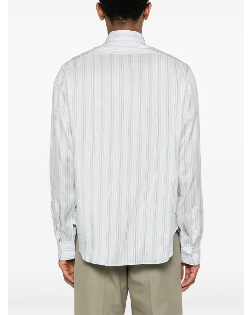 Lanvin White Striped Shirt for men
