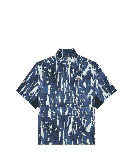 Malbon Golf Blue Pine Inkwash Jacket for men