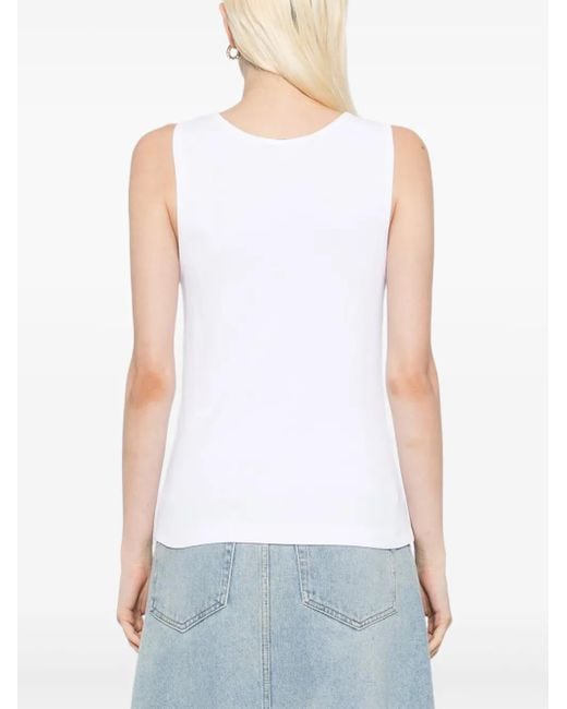 Maison Kitsuné エンブロイダリータンクトップ White