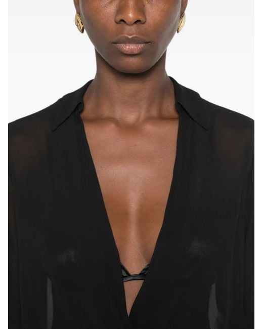 Elisabetta Franchi Black Body Shirt