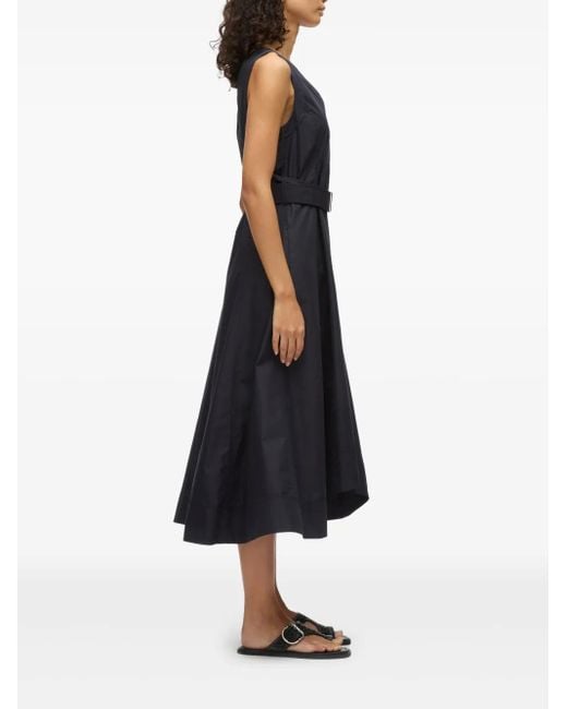 3.1 Phillip Lim Popeline Jurk Met Ceintuur in het Black