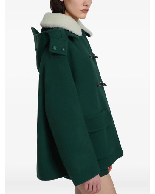 Cappotto Con Cappuccio di Ermanno Scervino in Green