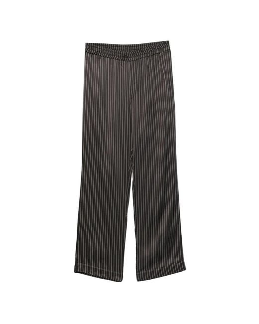 Ernest W. Baker Gray Striped Trousers for men