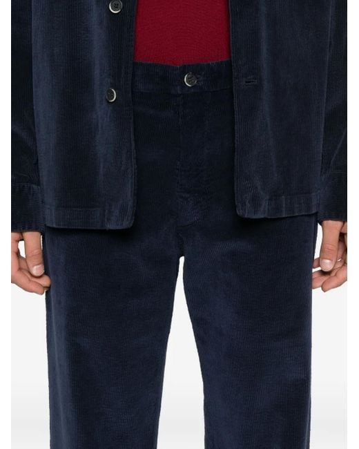 Barena Blue Corduroy Trousers for men