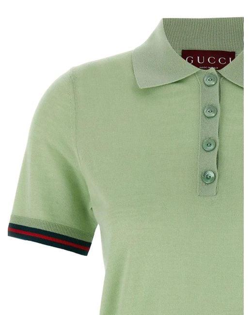 Gucci ニット ポロシャツ Green