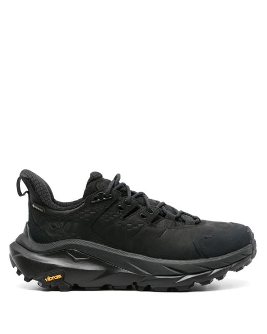Hoka One One Black Kaha 2 Suede Sneakers