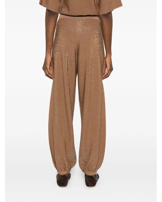 Fabiana Filippi Brown Hose Mit Elastischem Bund