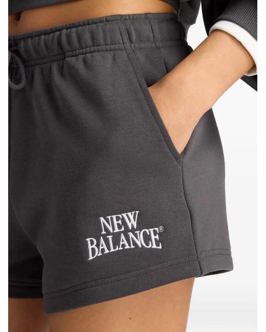 New Balance Gray Trackside French Terry Shorts