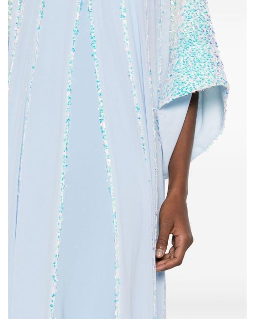 Robe longue Jasmine Baruni en coloris Blue
