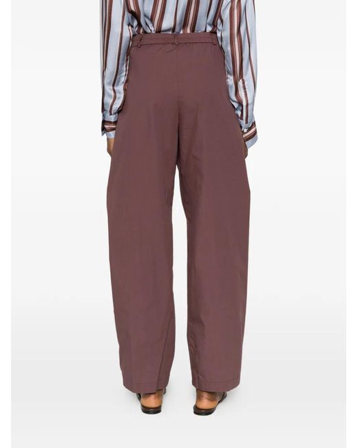 Diega Purple Pleated Trousers