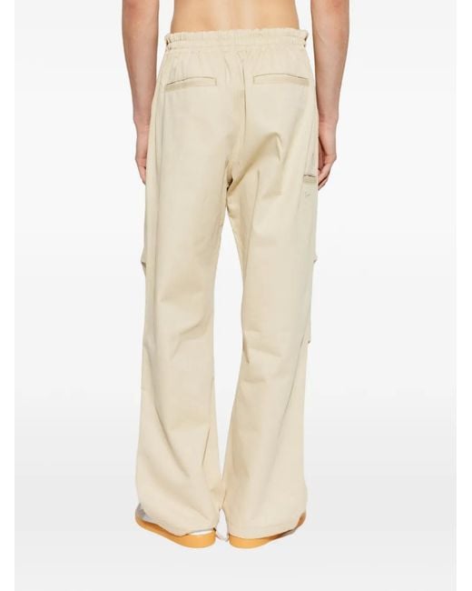 KENZO Natural Loose-Fit Cotton Trousers for men