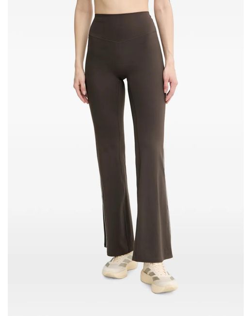 P.E Nation Brown Piped-Trim Performance Trousers