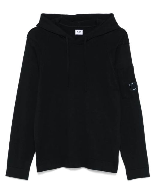 メンズ C P Company Sea Island レンズディテール パーカー Black