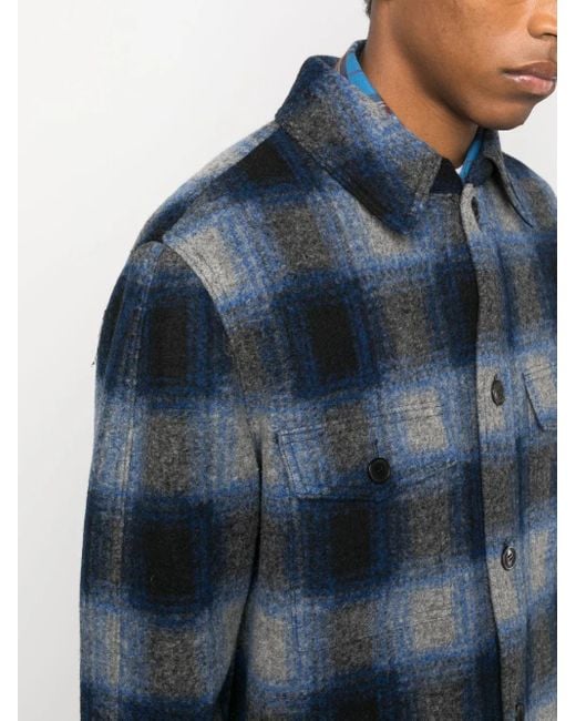 Isabel Marant Blue Kervon Coat for men