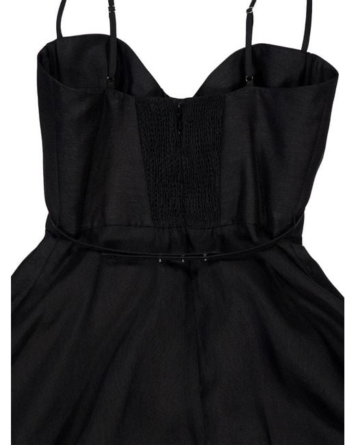 Zimmermann Black Luna Midi Dress