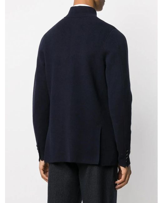 N.Peal Cashmere Blue Milano Fitted Jacket for men