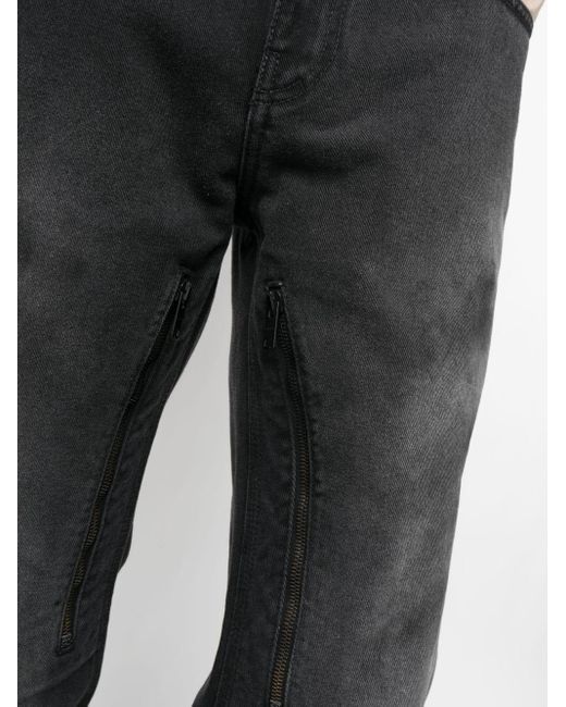 Givenchy Gray Straight-leg Stonewashed Jeans for men