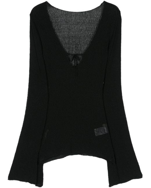 Maglione Mitsu semi trasparente di Paloma Wool in Black