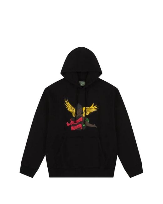 DENIM TEARS Black Cherub Hoodie for men