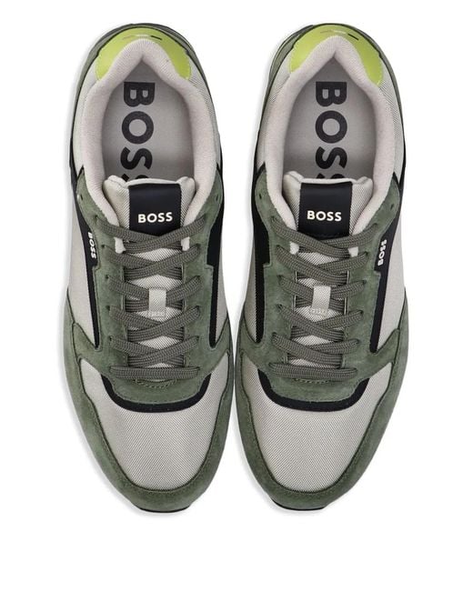 Boss Green Mesh-Panel Sneakers for men