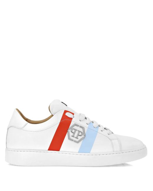 Sneakers Con Applicazione di Philipp Plein in White
