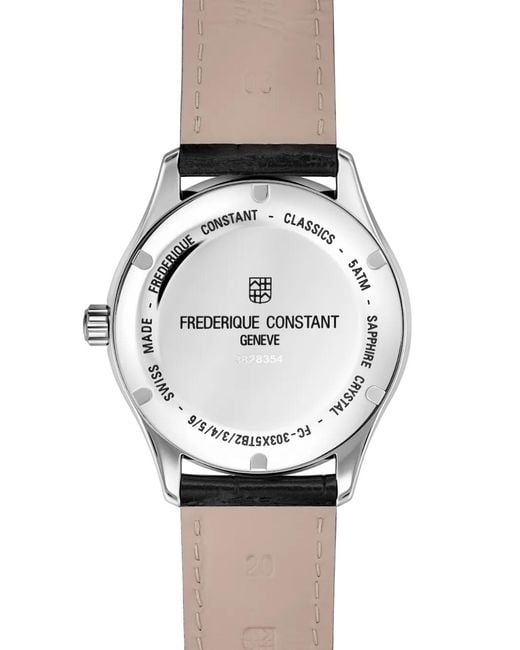 Frederique Constant White Classics Index Automatic 38mm for men