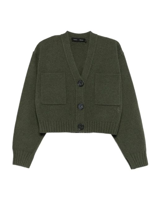 Proenza Schouler Vネック カーディガン Green