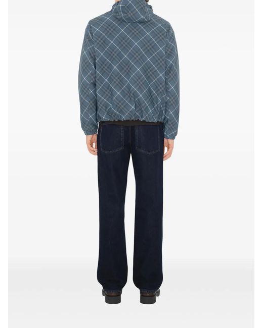 Burberry Blue Reversible Hoodie for men