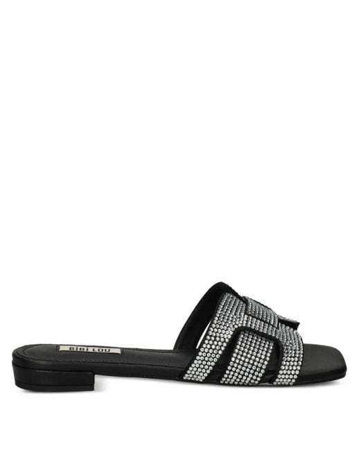 Bibi Lou Black Sandalen mit Schmucksteinen