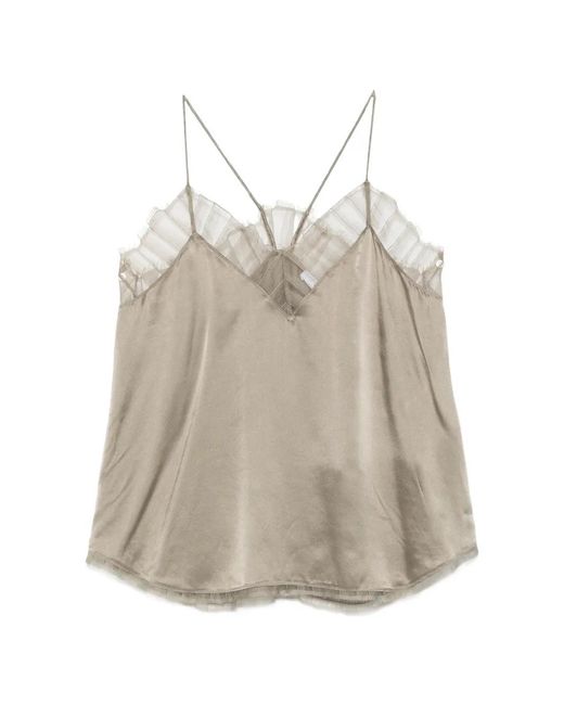 IRO Natural Lace-Trim Top