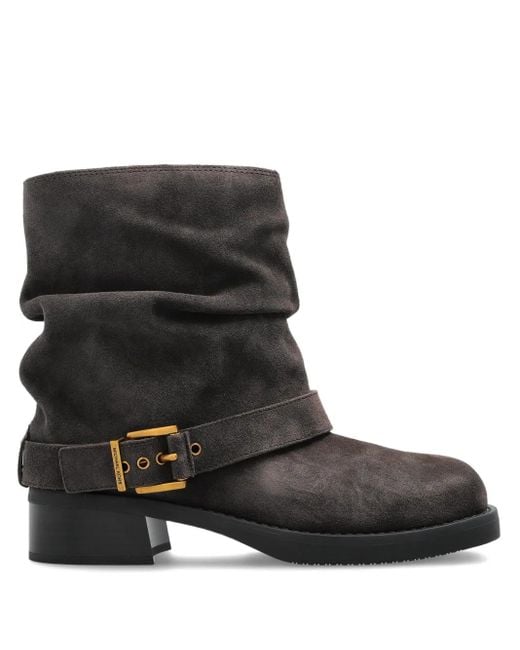 MICHAEL Michael Kors Colby Leather Boots Black