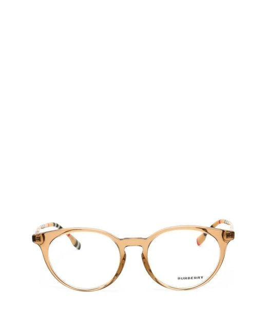 Burberry Metallic Round-Frame Glasses